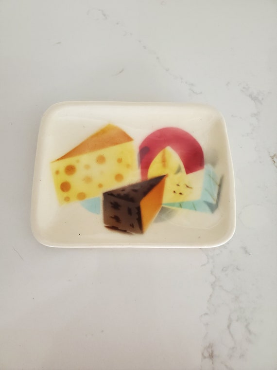 Vintage Trinket Dish with Assorted Cheese Design