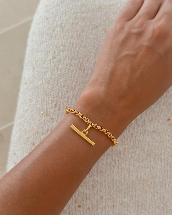 Watch Gold plated chain bracelet Amazon.com: PAVOI 14K Gold Plated Two-Toned Waterproof  main image 3
