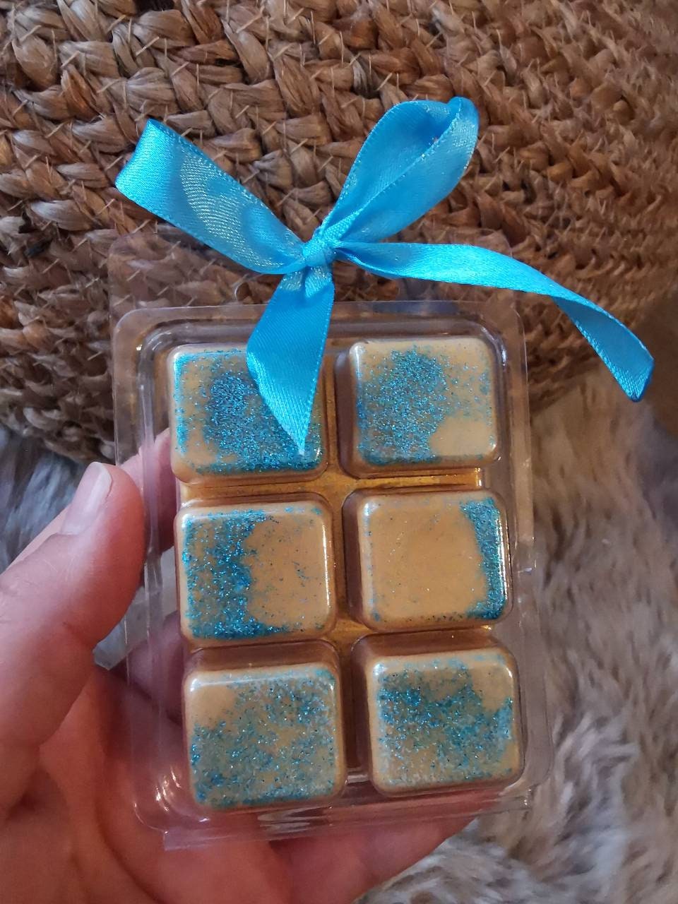 Tablette Sécable Fondant/Galet Parfumée Senteur Été Monoï de Tahiti en Cire Soja 100% Végétale