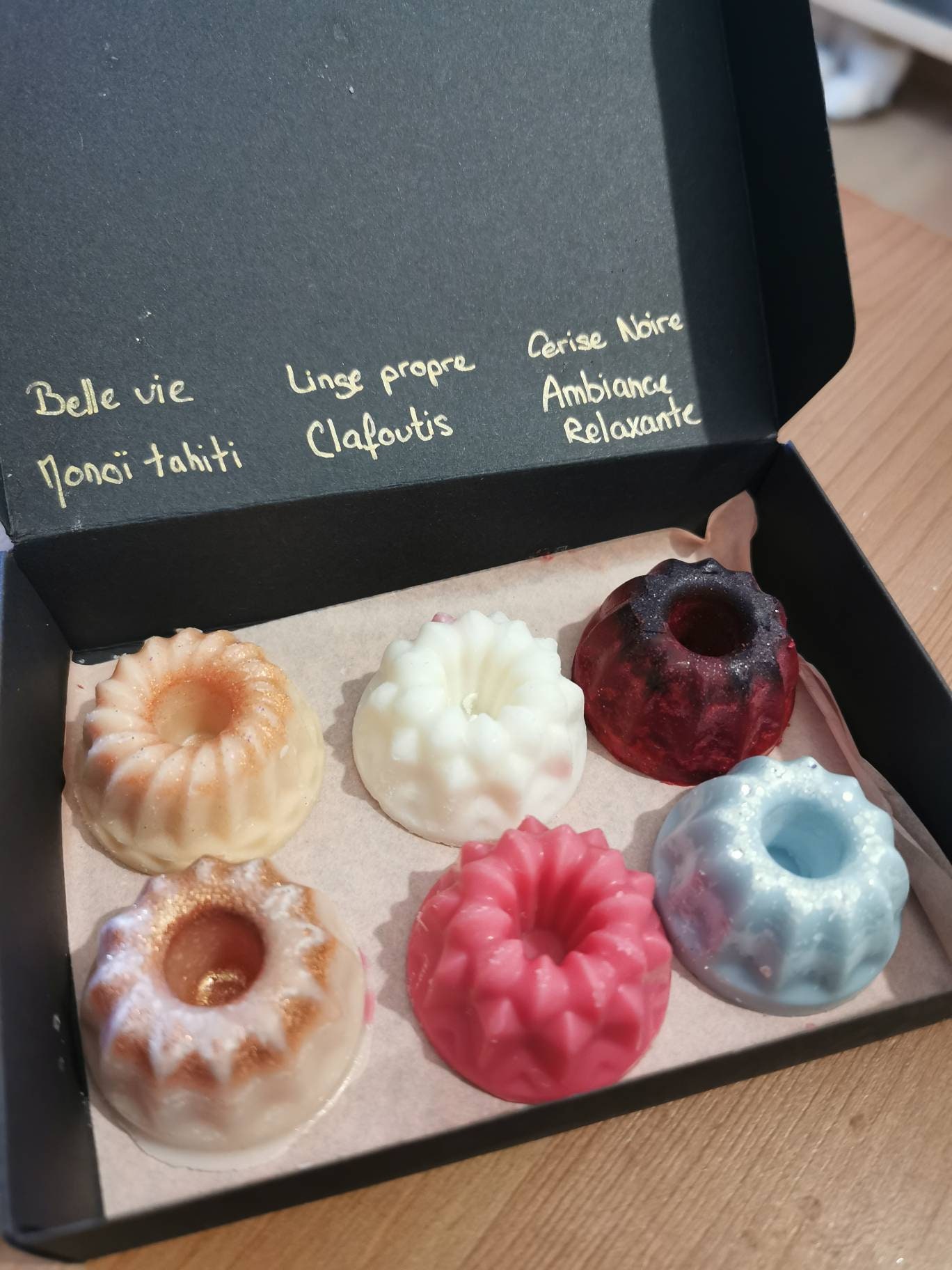 Box de 6 Grands Fondants Parfumés en Cire Soja