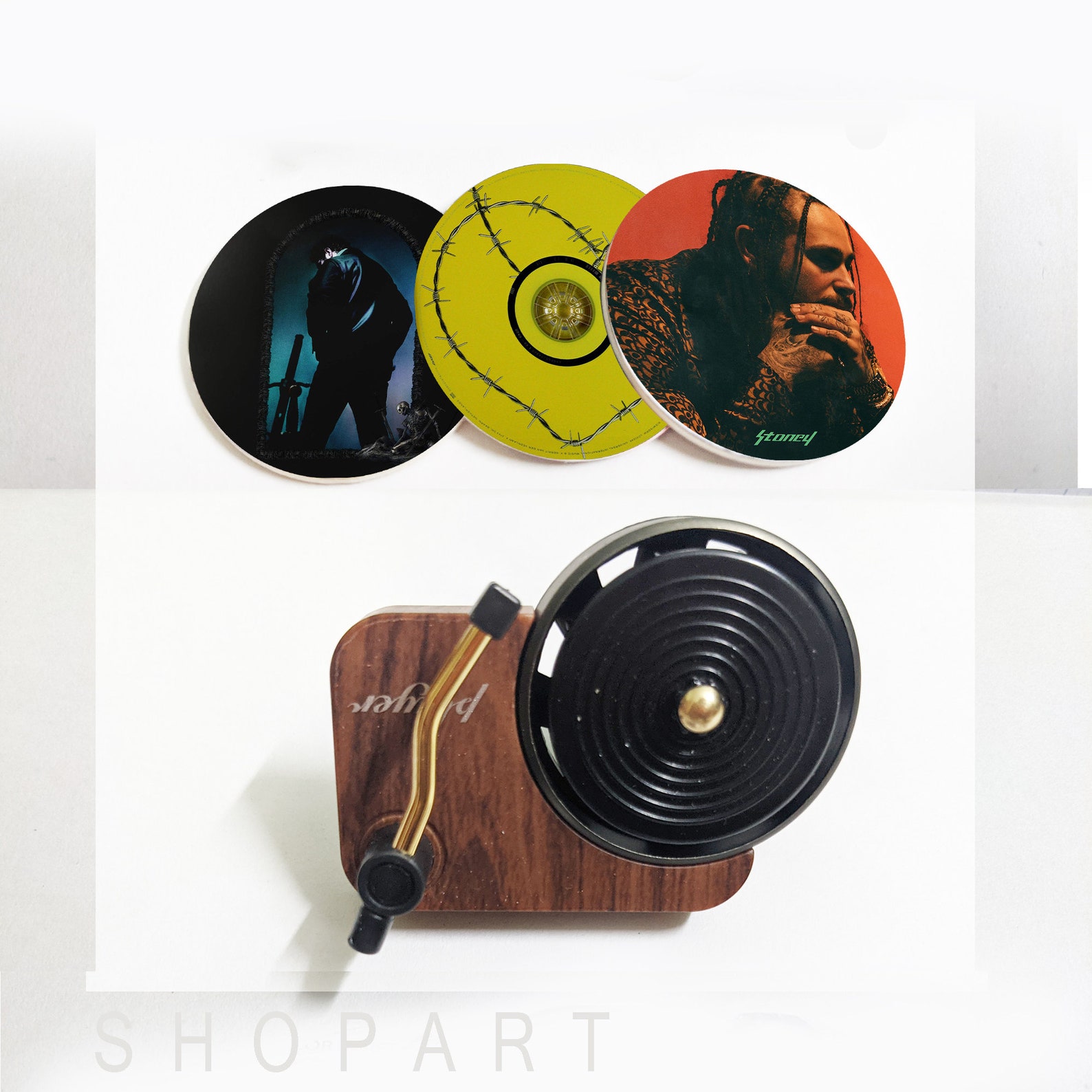 Album cover Rapper Car Air Freshener Record Player Vent Clip Etsy