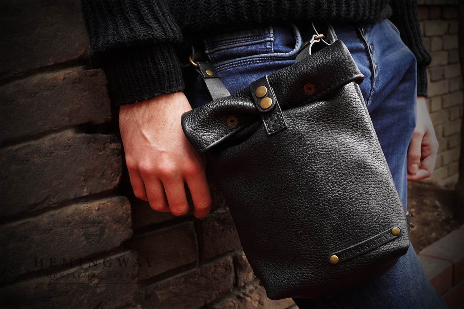 Motorcycle Leg Bag High Quality Natural Leather Thigh Bag Etsy