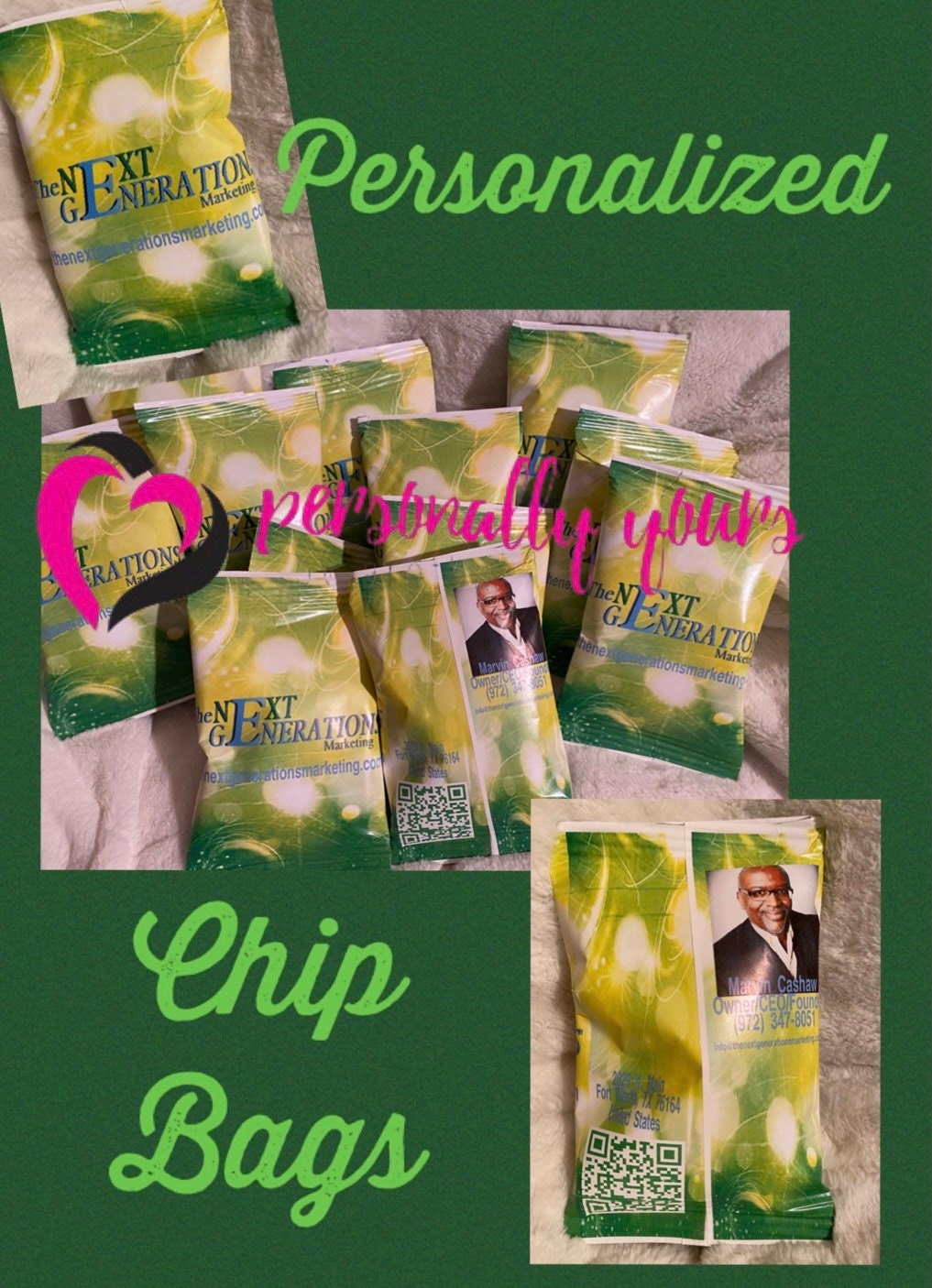 Personalized Chip Bags, With Variety of Chips Etsy