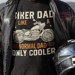 Motorcycle T shirt Motorbike Shirt Biker Dad T-Shirt Vintage Motorcycle Motorcyclist Birthday Gift For Him