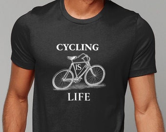 Radfahren ist Leben T-Shirt: Radfahrer Geschenk