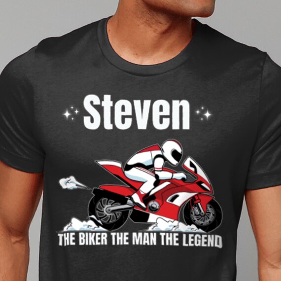 T-shirt Motard Homme Papa Moto - Cadeau Idéal Pour Motocycliste Et Passionné De Moto