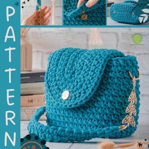 Tutorial de bolso de hombro de crochet: Cordón trenzado y correas de mariposa para principiantes