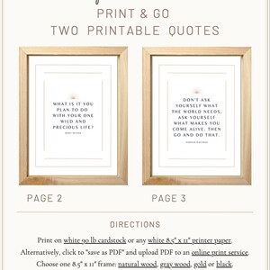 Inspirational Quotes Wall Art | Printable Wall Decor | Digital Download ...
