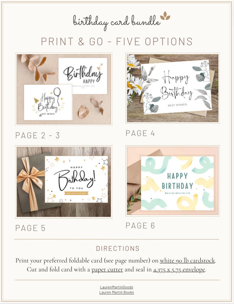 Birthday Card Printable Downloadable Birthday Card for Her - Etsy