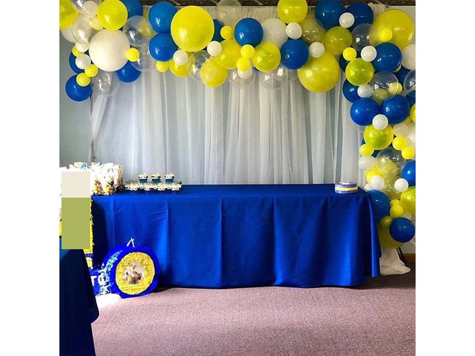 100Pcs Blue Yellow White Balloon Garland & Arch Kit for Etsy