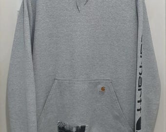 Vintage Carhartt Custom Patch Heavy Hoodie