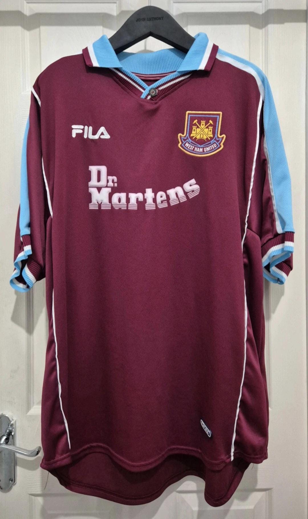 FILA×WEST HAM UNITED/ユニフォームDr. Martens West Ham United 1999 - 2000 Fila Dr Martens Football Shirt - Etsy