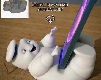 Baby Marshmallow Guy (DIGITAL DOWNLOAD .stl files ONLY)  iPhone stand
