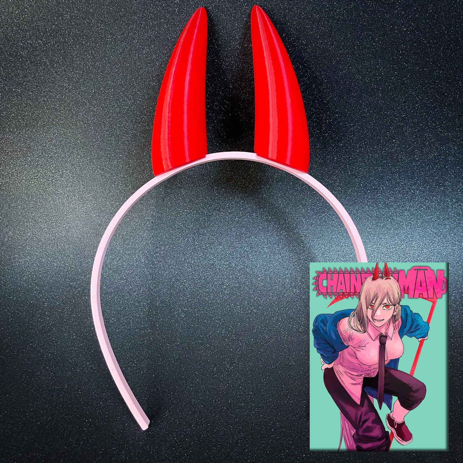 Power From Chainsaw Man Horns 3D Printed Headband Etsy Israel