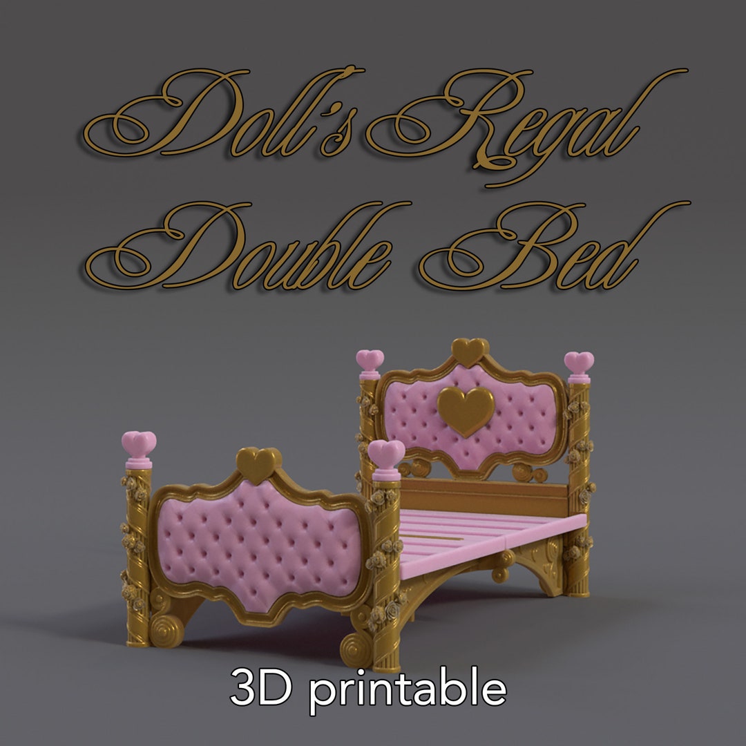 Doll's Double Bed 1/6 Scale 3D Printable Files - Etsy