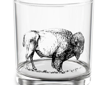 Juego de vasos para bourbon Bison: Vasos para whisky Buffalo, juego de dos