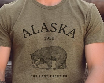 Camiseta de regalo de oso grizzly de Alaska