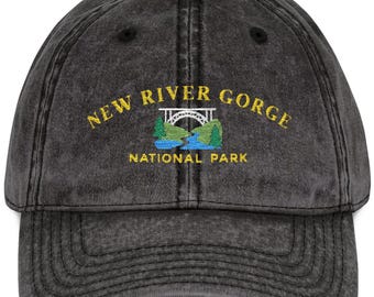 Embroidered New River Gorge National Park Hat Gift Cap