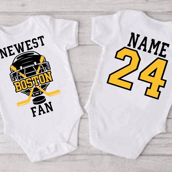 Boston Bruins baby onesie