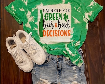 Bleached Saint Patrick’s Day shirt