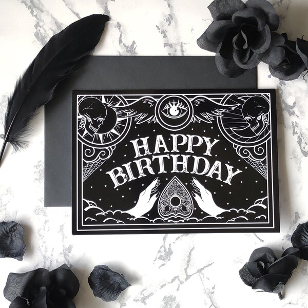 Goth Girl Birthday Card - Etsy UK - What To Get A Goth For Her Birthday