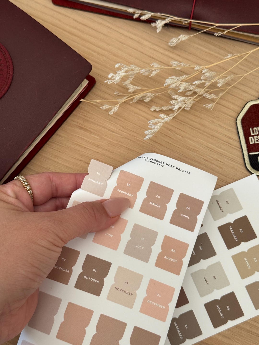Neutral Planner Tab Stickers | Premium Matte Vinyl Stickers for Planers ...