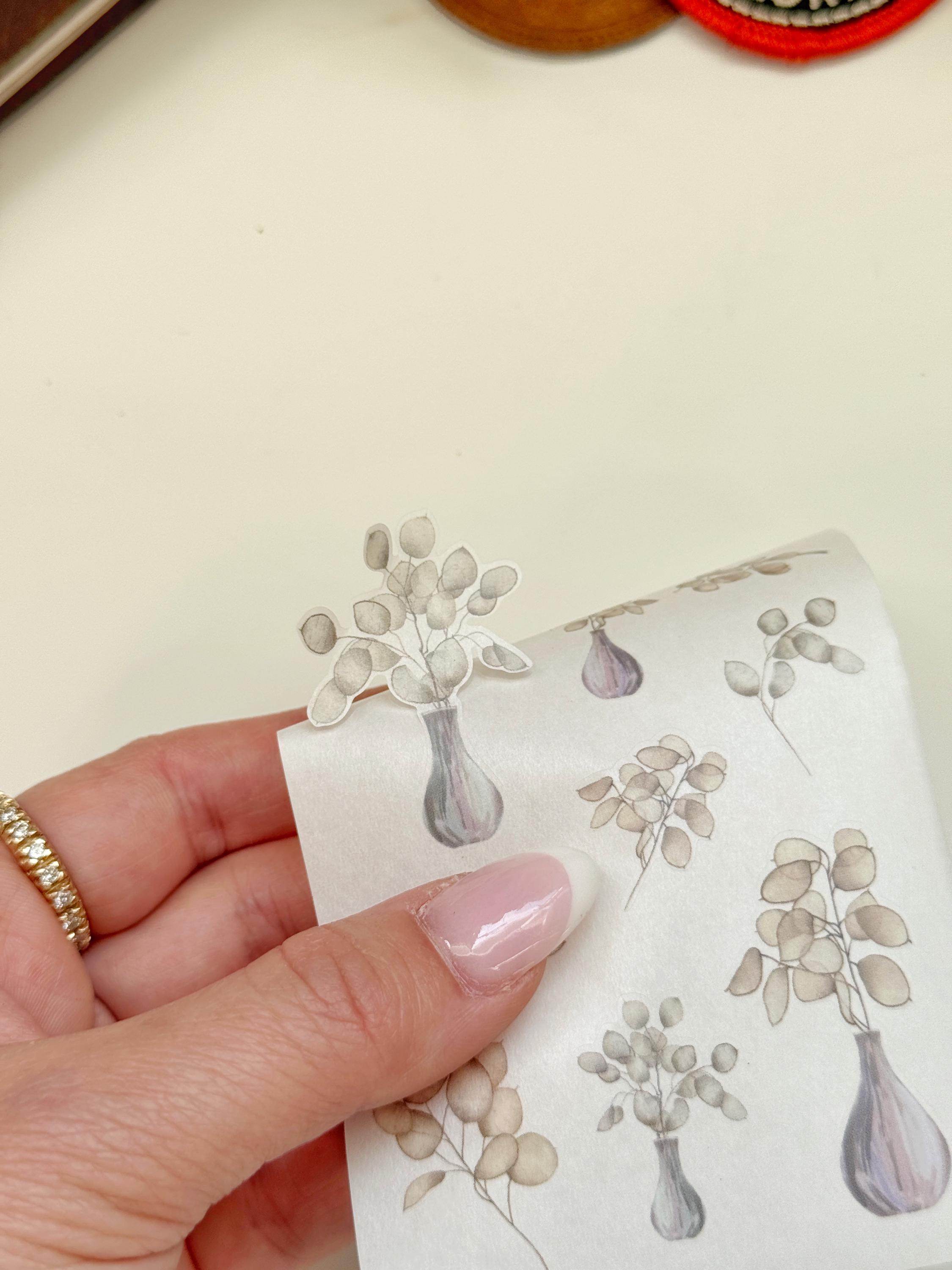 Planner Stickers | Floral Watercolor Stickers | FTA DK185 186 L Simple ...