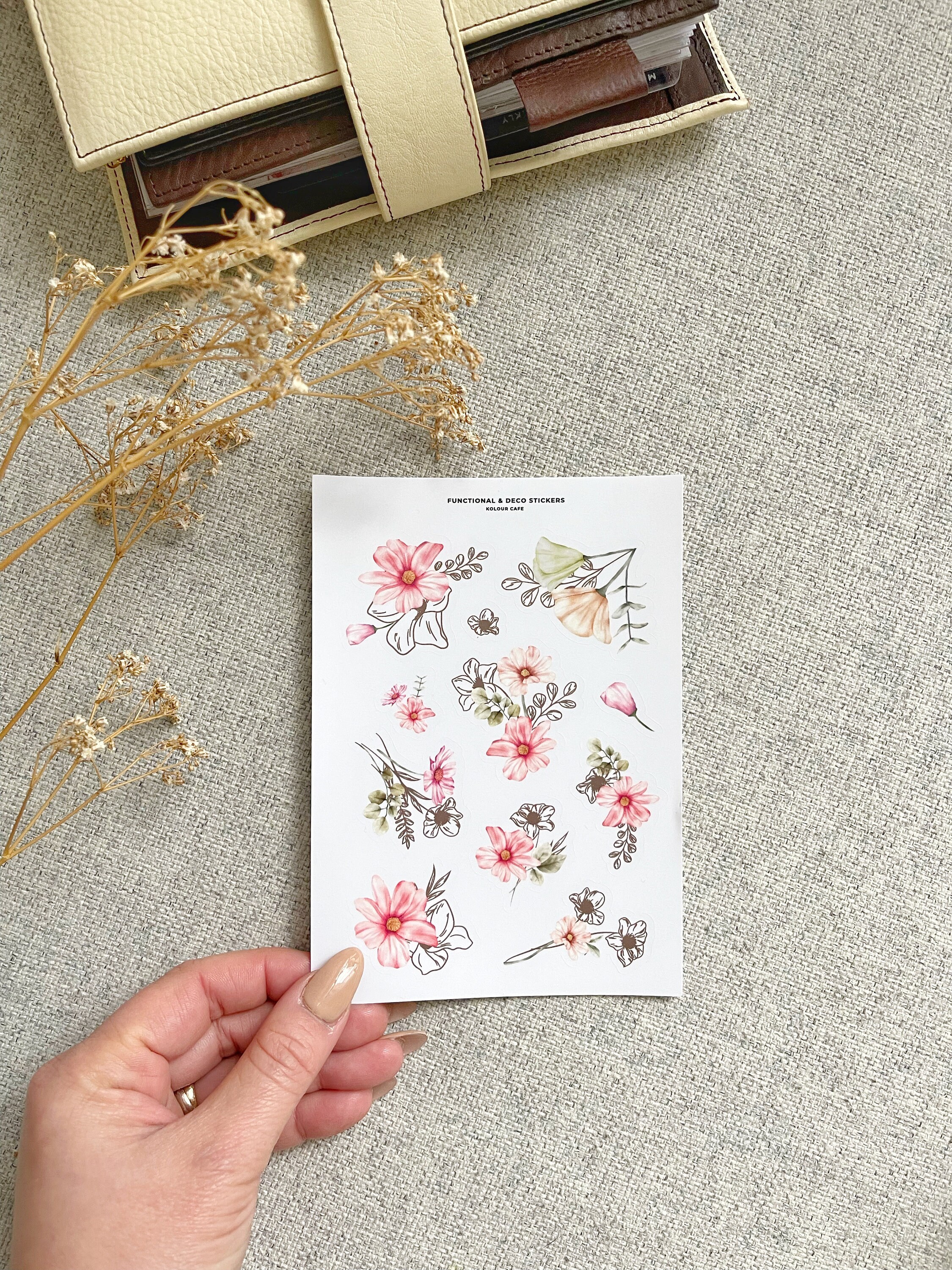 Planner Stickers | Floral Stickers | Flowers | Minimalist Planner ...