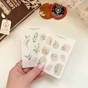 Stickers pour agenda | Stickers aquarelle florale | FTA DK159 160 l déco déco minimaliste simple pour agendas et journaux | Royaume-Uni