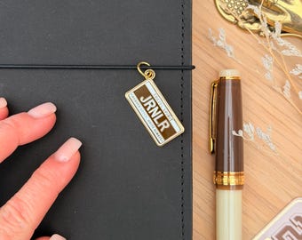 Journaler Planner Charm |  License Plate Traveler's Notebook Charm | Kolour Cafe TN | Enamel Planner Pin | Planner Accessories