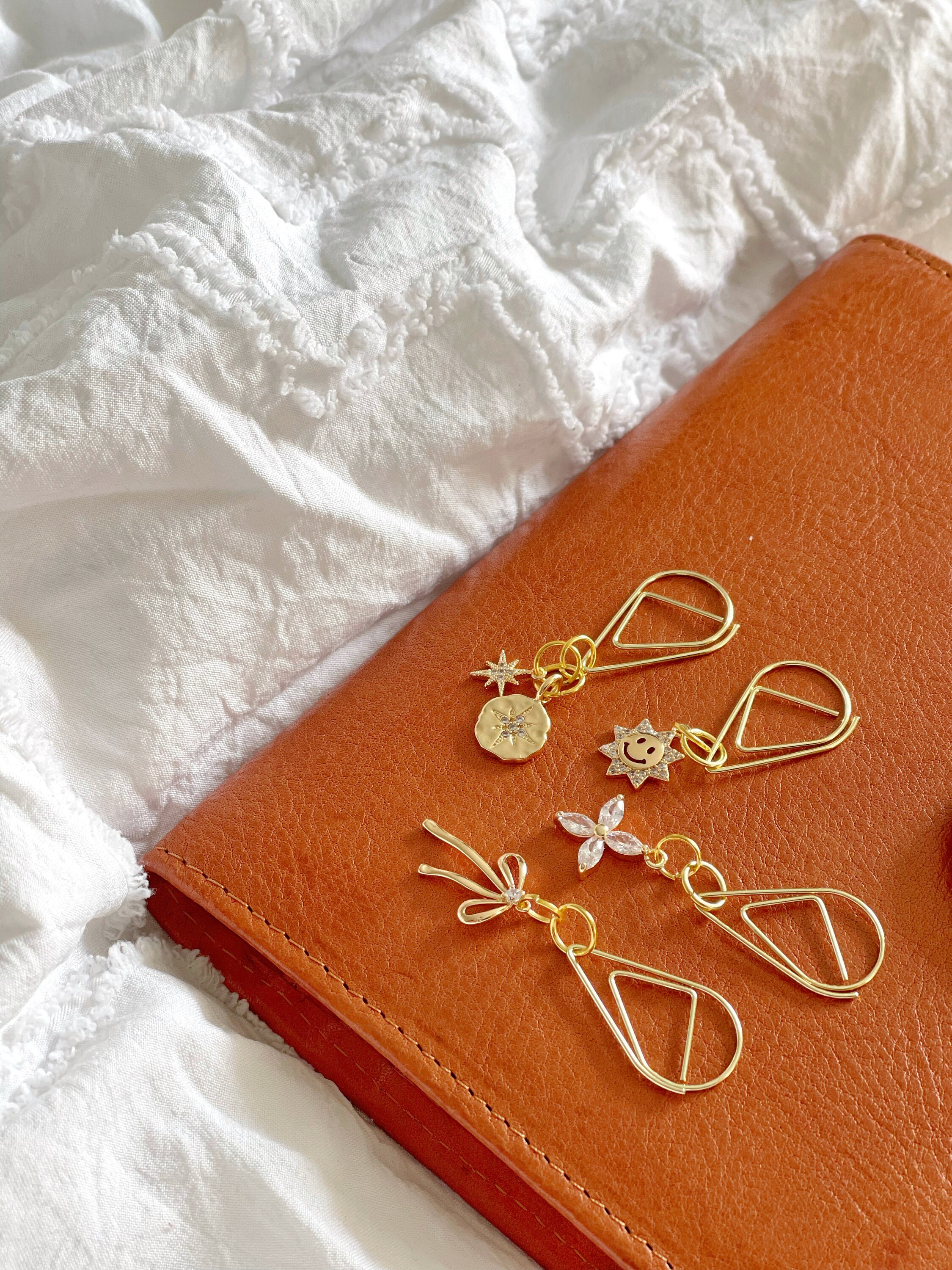 Planner Charms Luxe Planner Accessories 18K Gold Plated Etsy