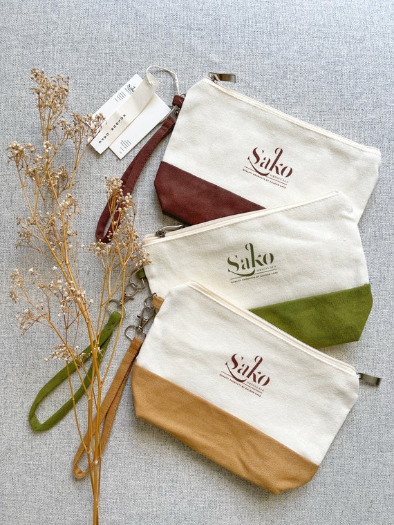 Pen Pouch Zipped Canvas Pouch Pencil Case Minimalist Kolour Kase