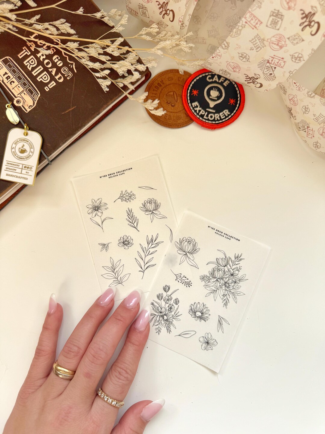 Planner Stickers | Floral Ketch Doodle Stickers | FTA 152 153 L Simple ...