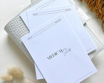 student planner ut A6 Planner Inserts | Medicine Tracker | Medical Inserts | PRINTED | UK Seller