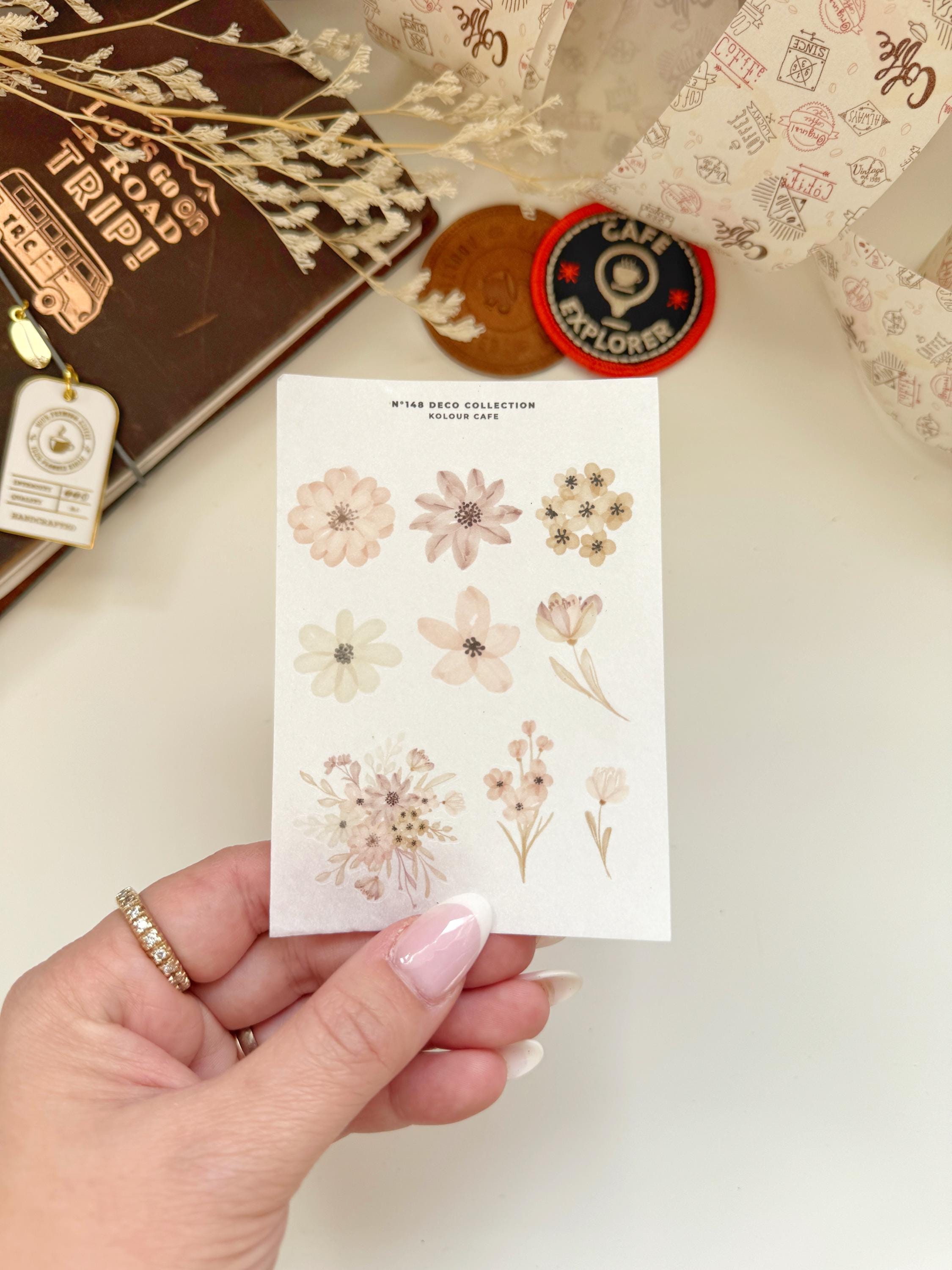 Planner Stickers | Floral Watercolor Stickers | FTA 148 149 L Simple ...
