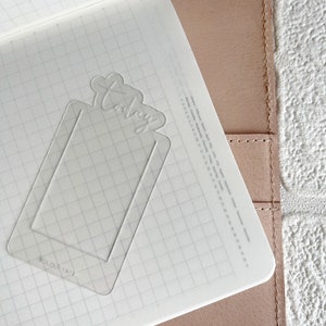 Etched Floating Page Marker | TODAY|  Minimalist Acetate Dividers | Stalogy | Hobonichi Weeks | A5 A6 B6 Personal Classic HP Pocket  | UK
