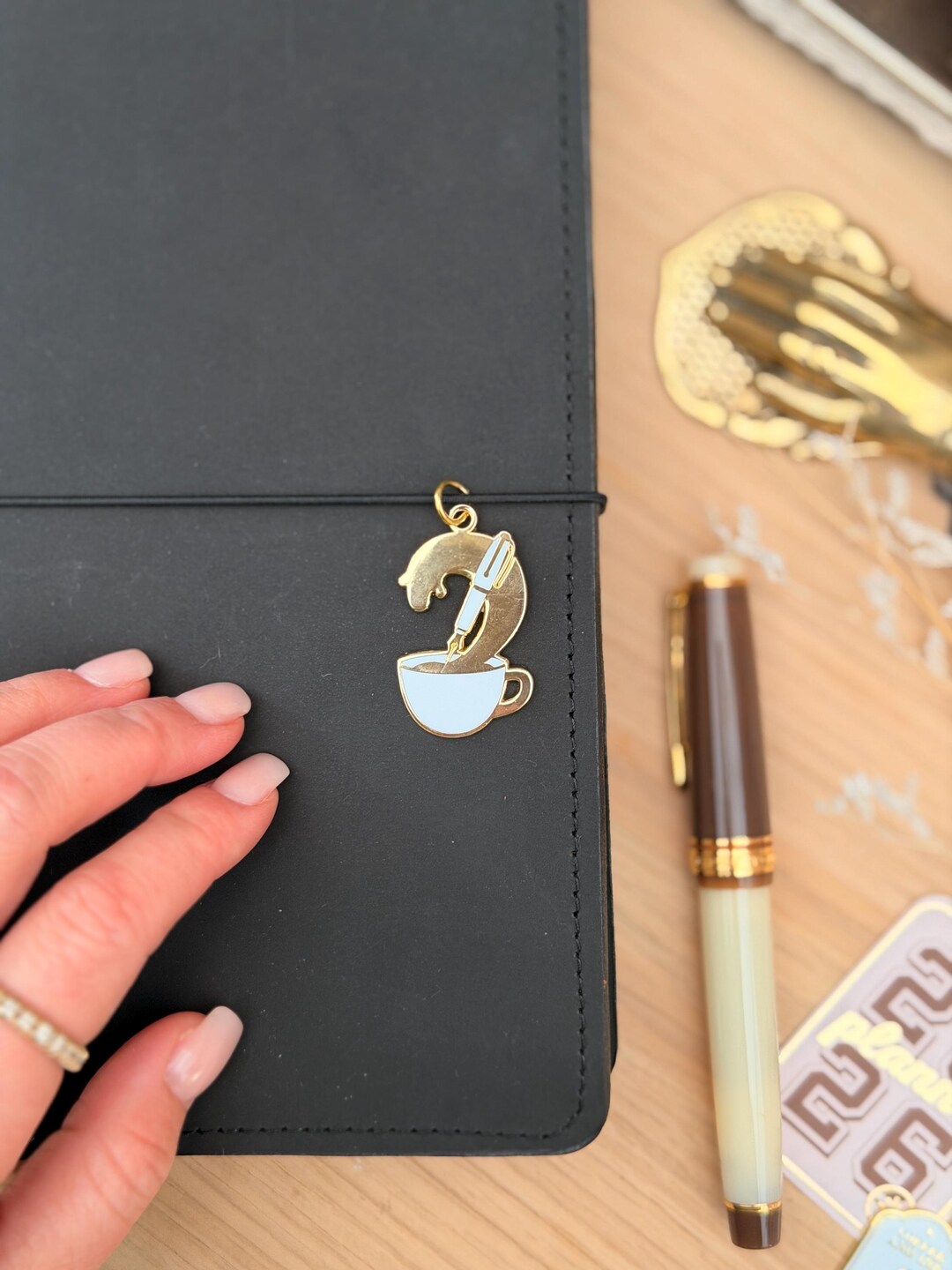 Coffee and Ink Planner Charm | Fountain Pen Tea Traveler's Notebook ...