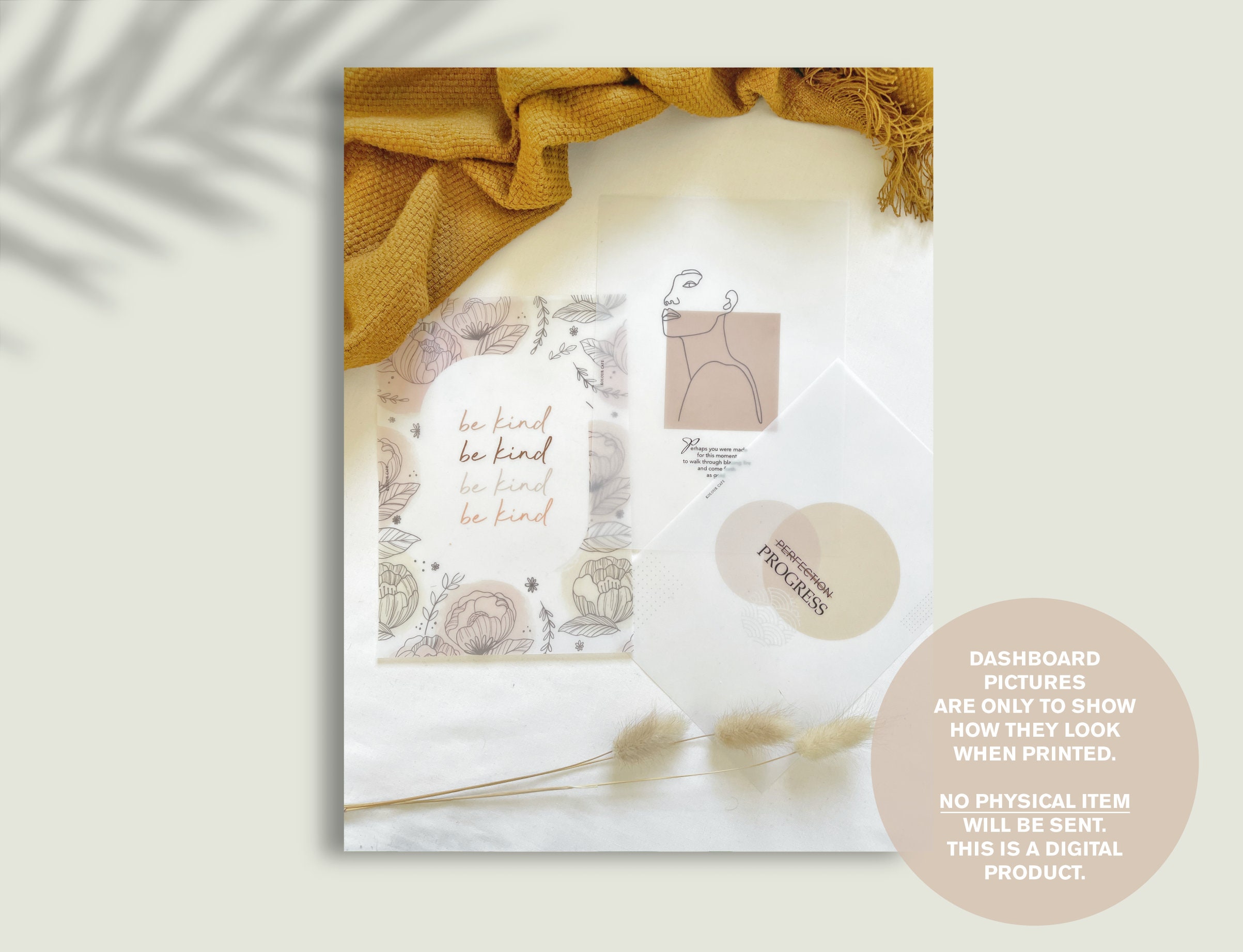 PRINTABLE Planner Dashboard Set for A5, GM or Large Size ...
