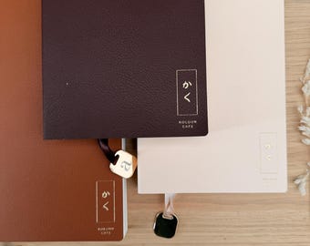 Kaku Journal Planner Hybrid | Undated Standard Travel Notebook  Premium Japanese Cosmo Air 75gsm Paper | Fountain Pen-Friendly | Minimalist