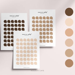 Drop Stickers / Neutrals / Functional Planner Stickers / Matt Clear Stickers / Minimalist Stickers / UK / A5 Personal Pocket Hobonichi