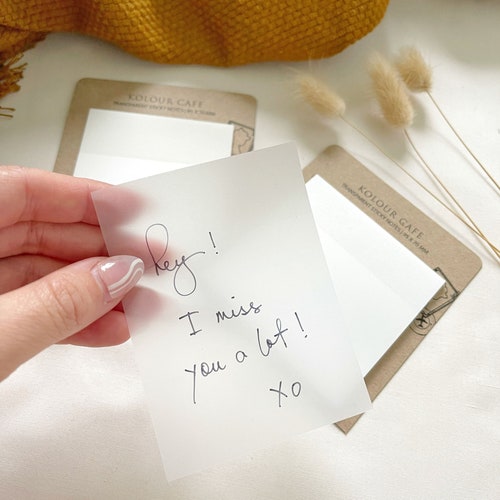 Transparent Clear Sticky Note Transparent Matte Sticky Notes Etsy Canada