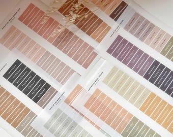 Days of the Week Stickers | Functional Planner Stickers Large Sheet | Weekdays | Clear Stickers | Simple Minimalist Stickers | UK Seller
