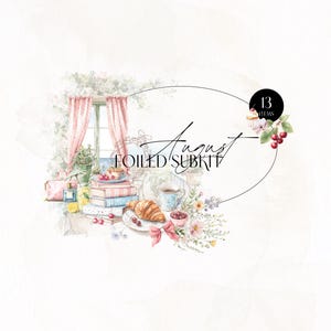 Monatliches Planer-Abo-Kit | August Stationery SubKit | Themen-Planer und Journaling Sticker Set für Planer und Journals Scrapbook
