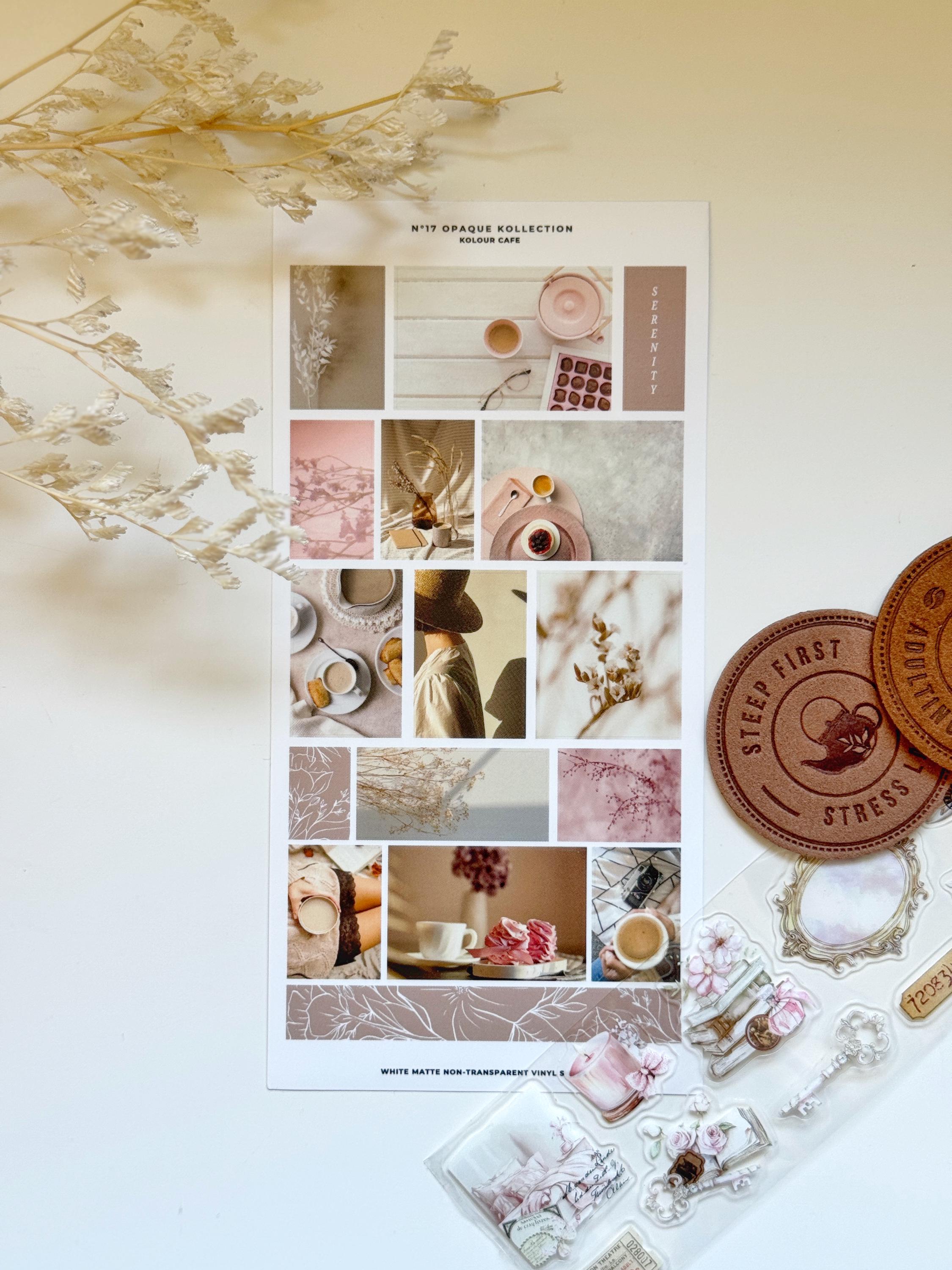 Pink Aesthetic Cafe | OPK 17 | Journal and Planner Sticker Sheets ...