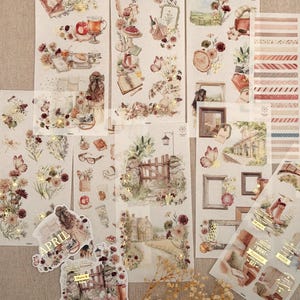 Extra's* Verijdeld maandabonnement | APRIL Briefpapierset zonder DIECUTS | Lentebloemen