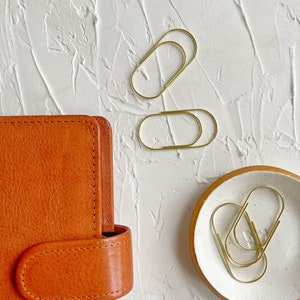 Grand trombone épais | Lot de 2 | Accessoires pour agenda | Trombone mignon | Stalogy Hobonichi Weeks A5 A6 B6 Personal Classic HP Pocket | Royaume-Uni