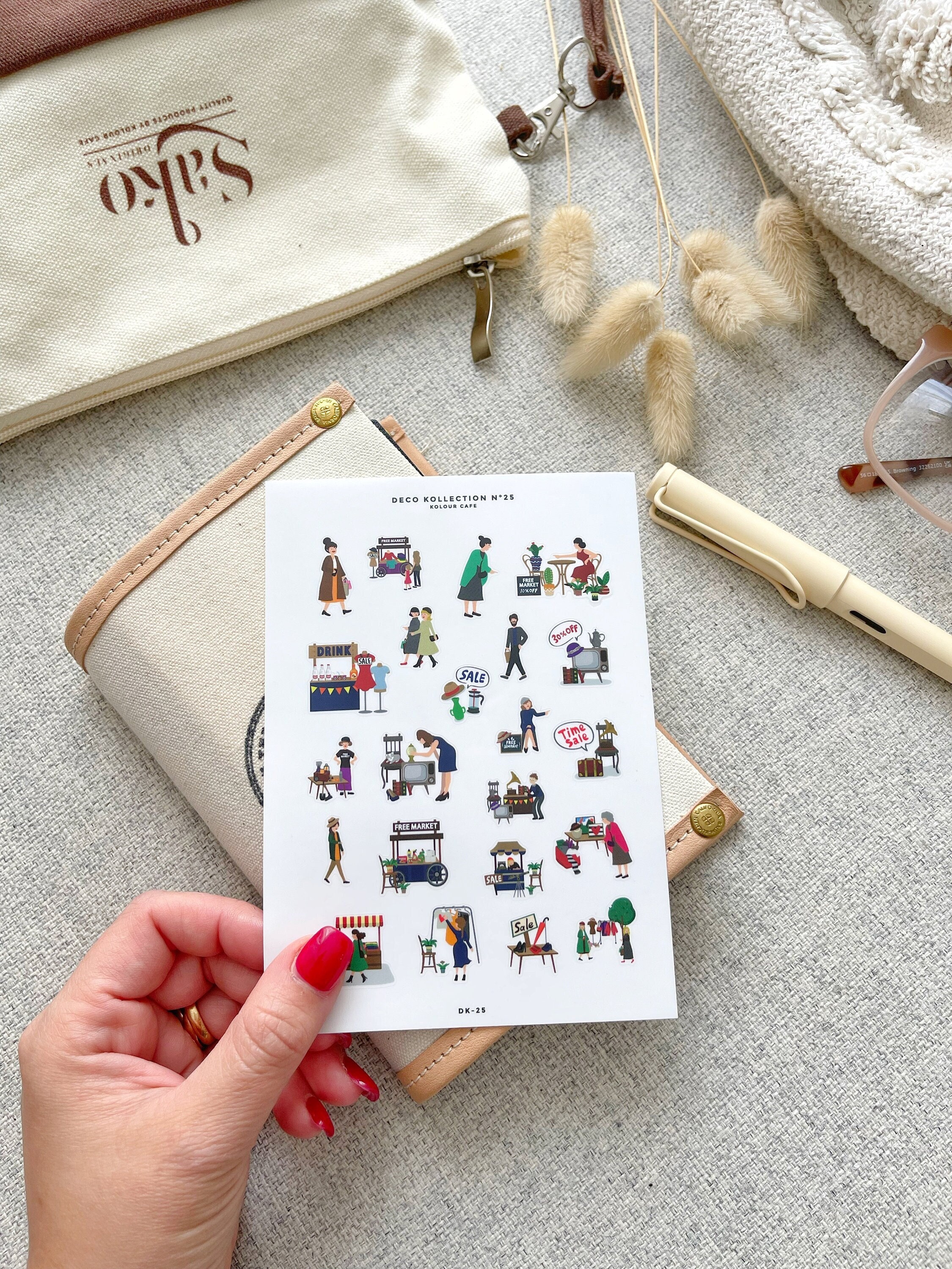 Market Shopping Sticker Sheet | Clipart Sticker for Weekly Market Shopping Sticker Sheet | Clipart Sticker for Weekly