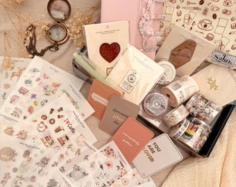 Stationery Grab Box | The Grande | Planner and Journal Stickers | Kolour Cafe | Pouch | Minimal Stationery Sets | Gift Bundle
