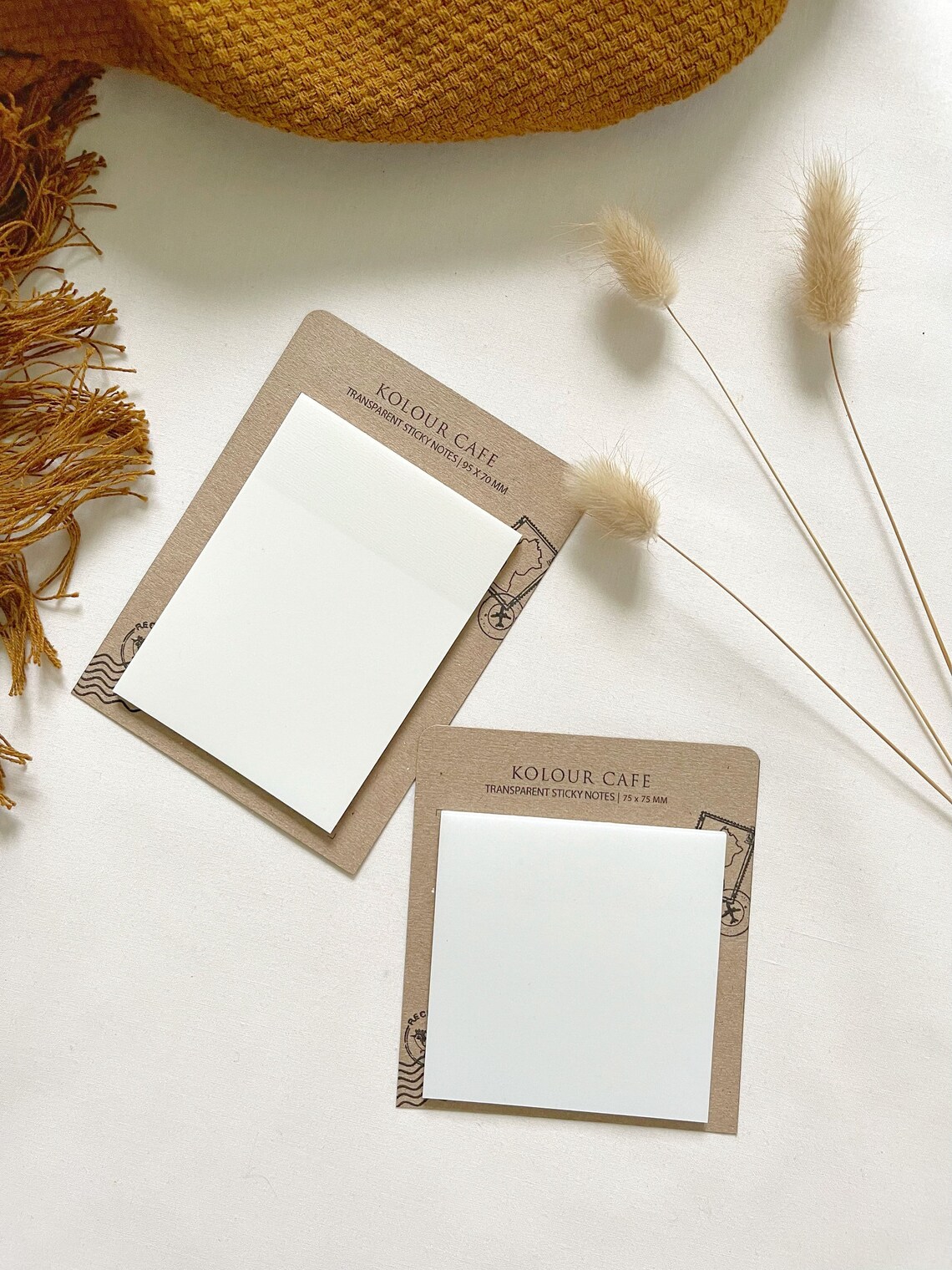 Transparent Matte Sticky Notes Plastic Clear Sticky Notes Etsy UK