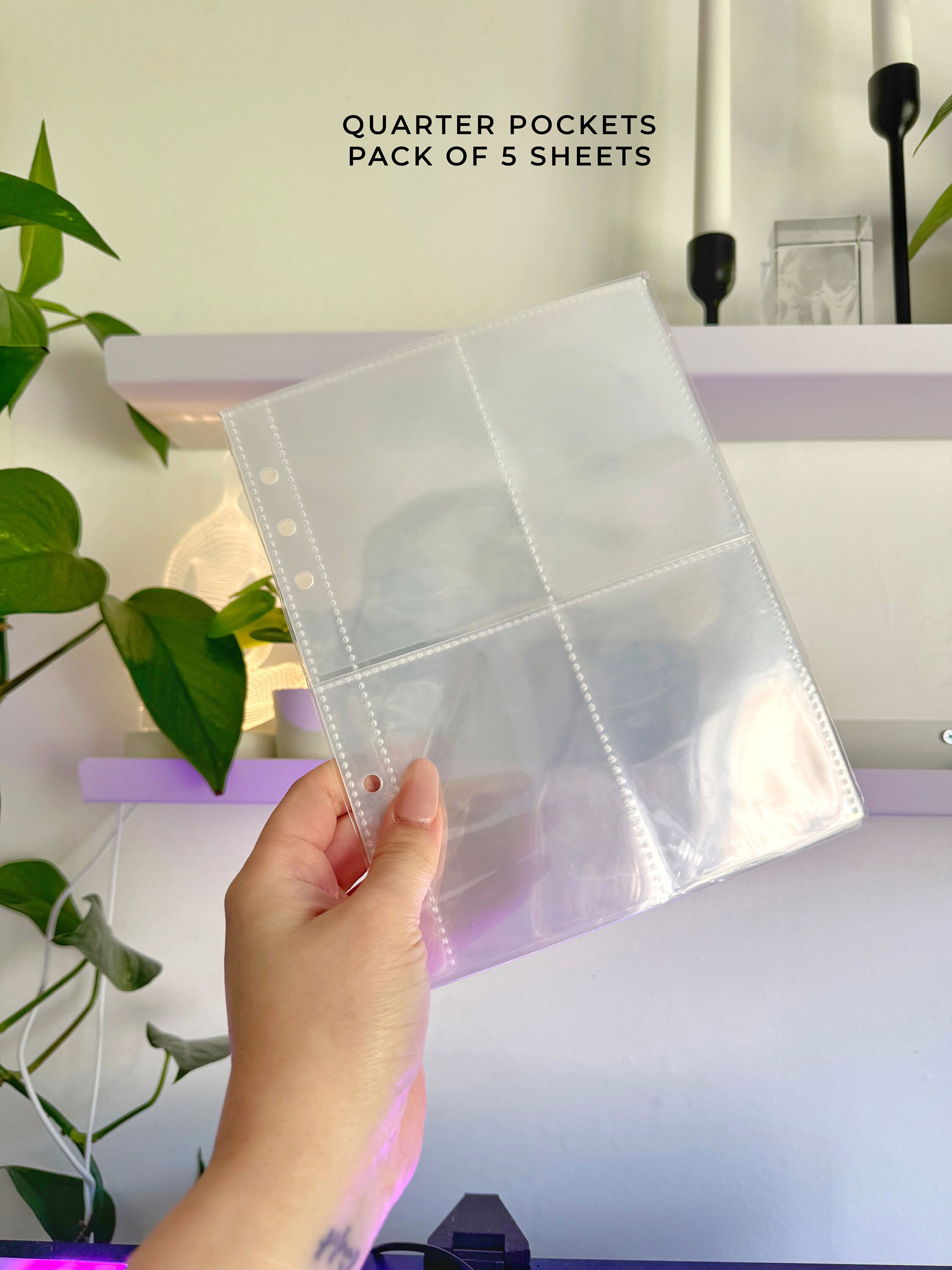 MUDOR 4-in-1 Reusable Sticker Organizer Binder - A5 Album With 120 Pockets & Release Paper